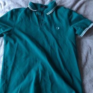 Fred Perry Green/Teal Polo size L